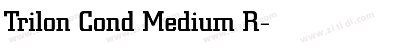 Trilon Cond Medium R字体转换